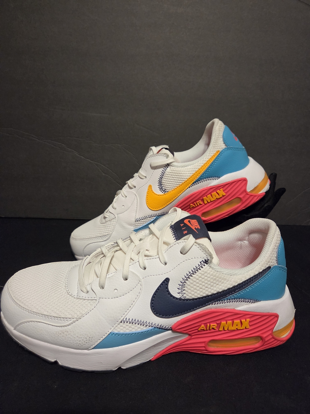 Nike Air Max Excee White Multicolor  Sneakers Men's 11 Running Athletic Casual